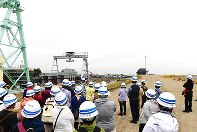 吉野川大橋（仮称）建設現場